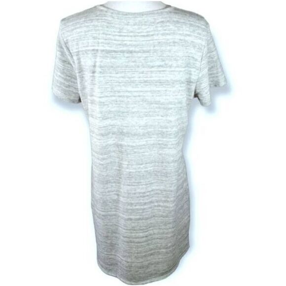 NEW YORK & COMPANY GRAY LACE UP TEE-SHIRT DRESS SZ.L EUC. - Picture 5 of 8